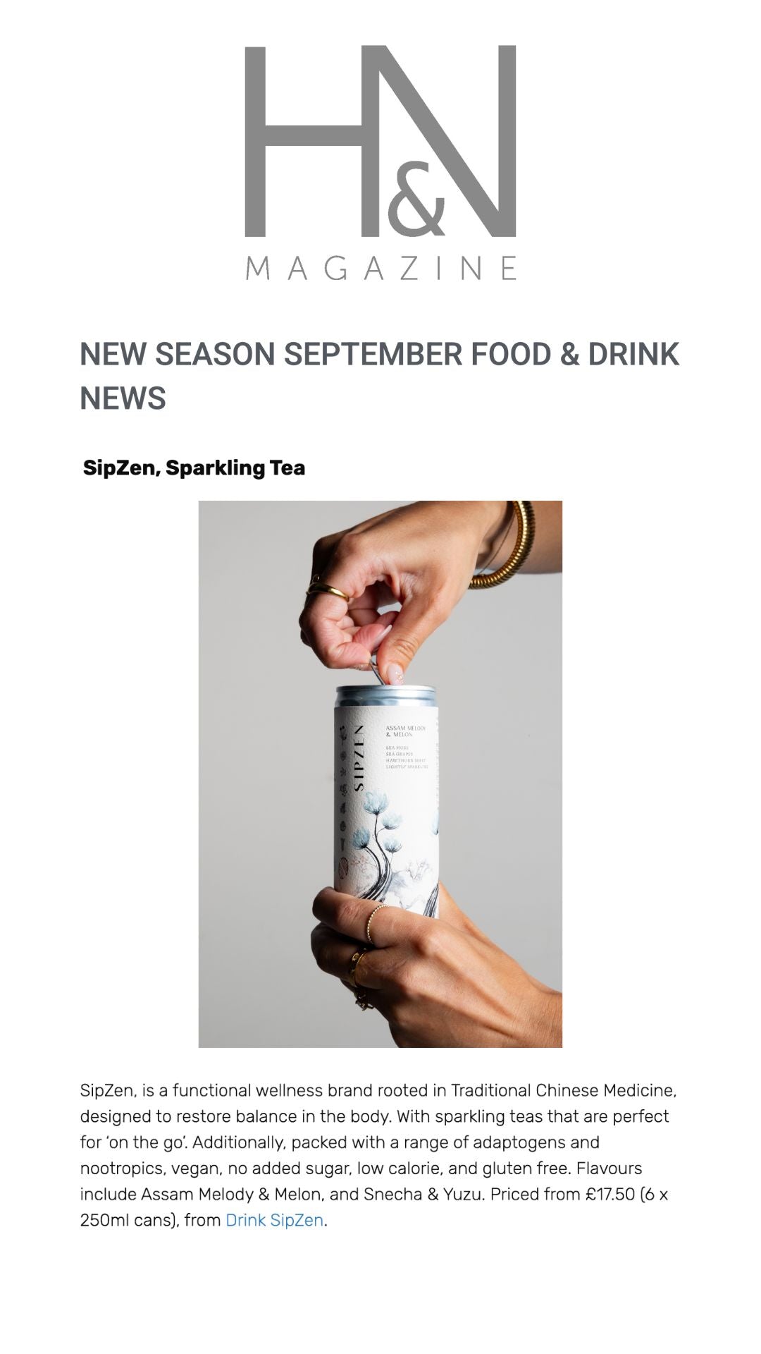 H&N Magazine: New Season September Food & Drink News
