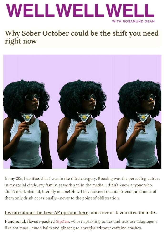 Well Well Well with Rosamund Dean: Why Sober October could be the shift you need right now
